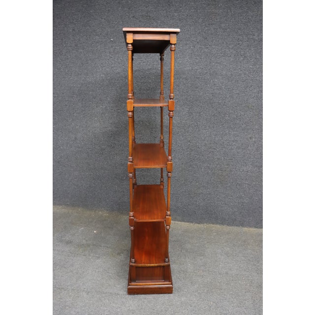 Baker Mahogany Etagere With Drawer For Sale - Image 9 of 16