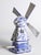 Dutch Delft Blue Windmill Table Lamp For Sale - Image 6 of 12