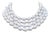 Vintage Signed Crown Trifari Faux-Pearl Beaded Collar Necklace For Sale