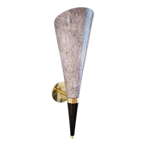 21st Century Light Purple Torchere Sconce