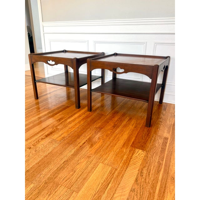 Pair of Vintage Kittinger Mahogany End Tables – Buffalo, New York For Sale In Milwaukee - Image 6 of 10