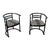 Pair of 1950s Bauhaus Armchairs Attributed to Josef Hoffmann for Thonet For Sale