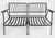 Metal 1950s Maurizio Tempestini Salterini Ribbon Back Wrought Iron Settee With New Cushions, Attributed For Sale - Image 7 of 9