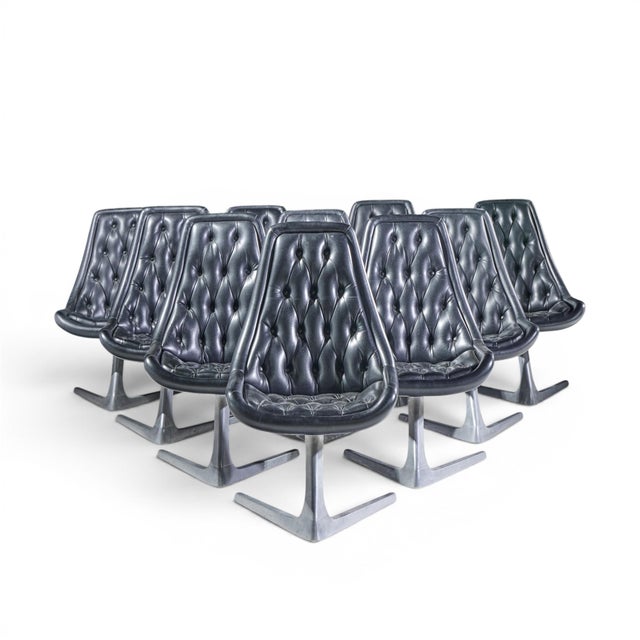 Chromcraft Star Trek Mid Century Chairs - Set of 10 Each chair measures: 22.5 wide x 27.5 deep x 37.25 inches high, with a...