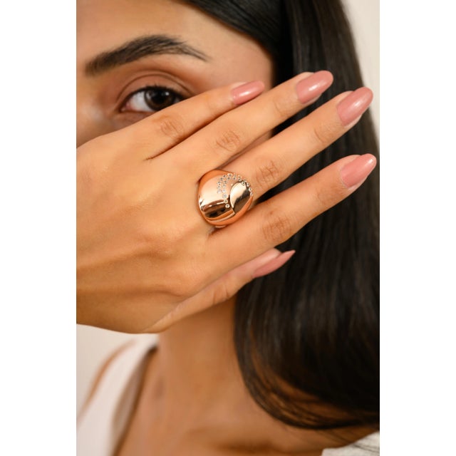 Introducing the Carat&her Rose Gold Plated Silver Ring for Women made from 925 silver. This beautiful ring shines with...