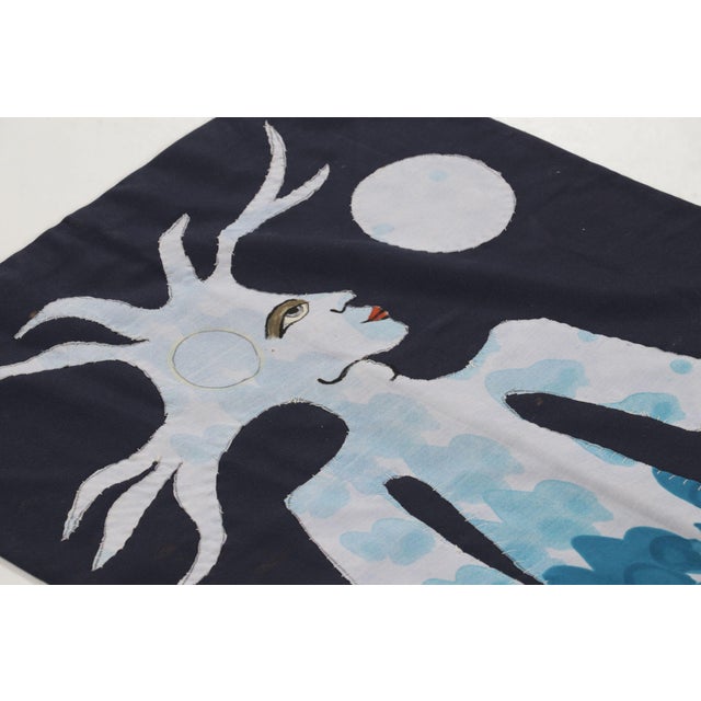 Rug & Kilim Rug & Kilim’s Contemporary African Tapestry With Celestial Human Pictorial For Sale - Image 4 of 9