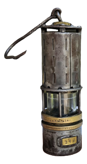 Vintage Gasoline Miners Lamp, 1970s