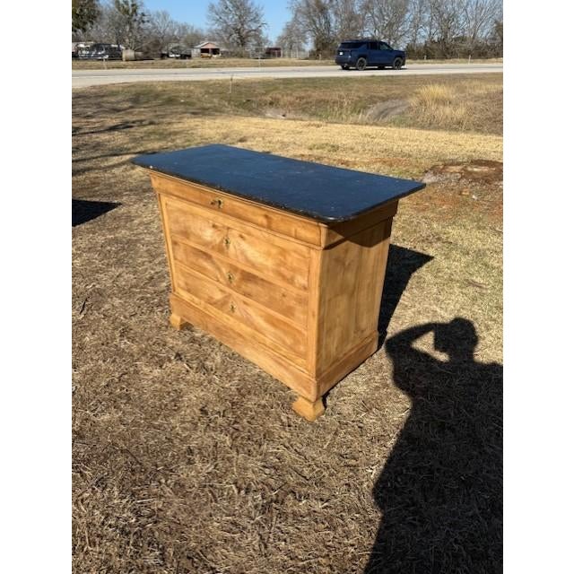 19th Century 19th Century French Louis Philippe Bleached Marble Top Chest of Drawer / Commodes For Sale - Image 5 of 18