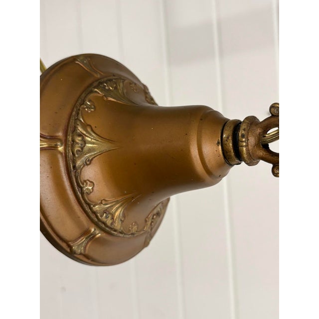 Early 20th Century Early 20th-Century Brass 4-Globe Chandelier For Sale - Image 5 of 7