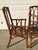 Rattan Faux Bamboo Dining Set 6pc Hollywood Regency Chippendale Wicker For Sale - Image 6 of 10