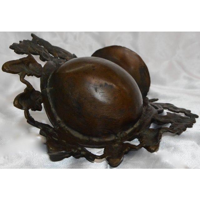 1930s Vintage Thai Bronze Buddha Head From India For Sale - Image 5 of 8