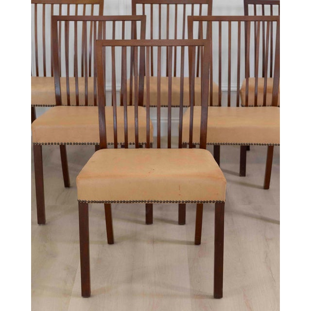 20th Century Set of Eight Danish Mahogany Dining Chairs by A.J. Iversen For Sale - Image 4 of 9