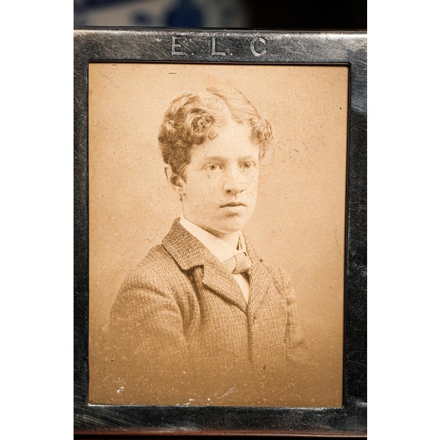 Classic Small Keepsake Sterling Silver Antique Picture Photo Frame Home Decor For Sale - Image 4 of 7