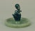 Art Deco Austrian Art Deco - Modernist Bronze Lady on Onyx Base - Ring Tray For Sale - Image 3 of 3
