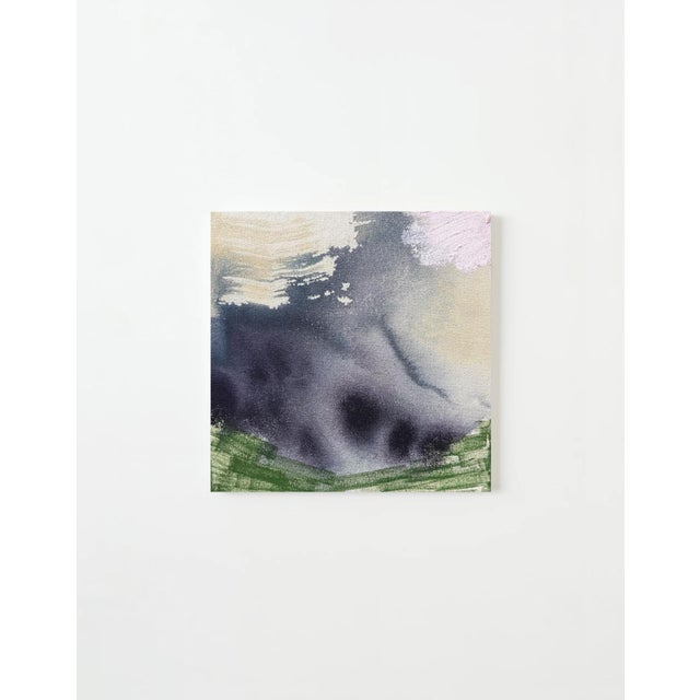 Original. Ink + acrylic + latex + oil stick on raw canvas. A series recalling summers spent in western North Carolina, in...