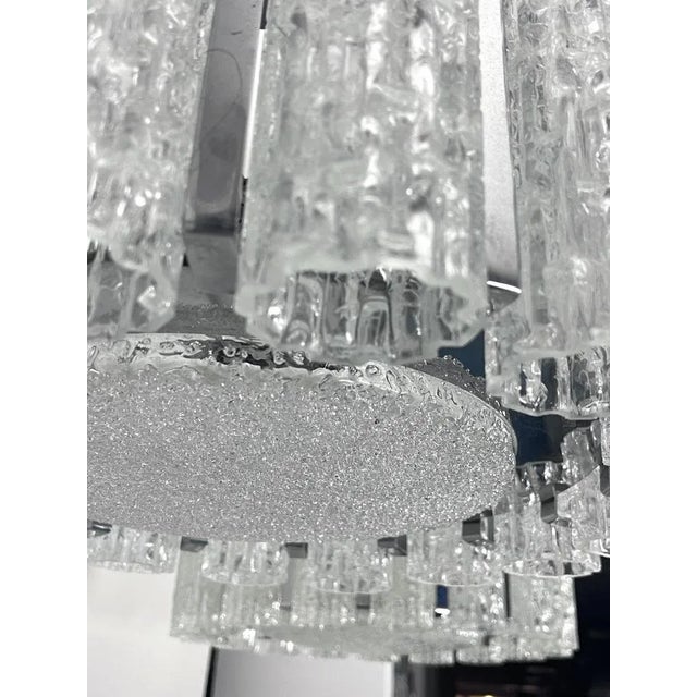 Set of two Mid-Century Murano glass element chandeliers. Italy 1960s European Plug (up to 250V).The wiring of this item...