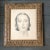 1940s Original Vintage Art Deco Charcoal Female Portrait Drawing Vintage Frame For Sale - Image 5 of 5