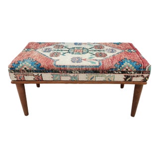 Handmade Kilim Ottoman Bench For Sale