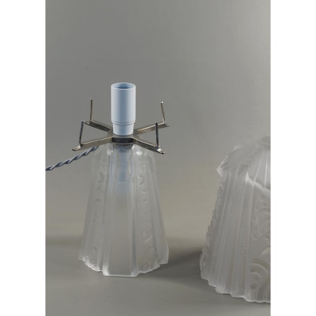 Metal 1930s French Art Deco Mushroom Table Lamp by Muller Freres France For Sale - Image 7 of 13