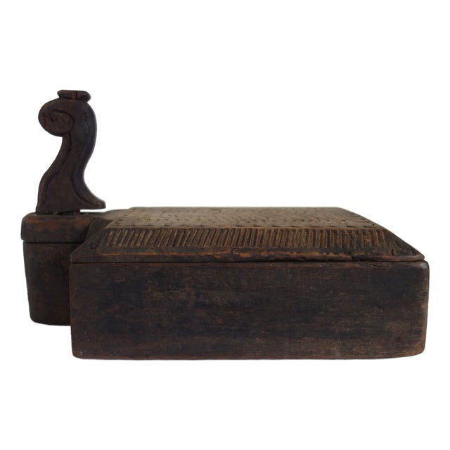 19th Century Hand-Carved Spice Box, India For Sale