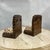 1960’s Faux Bois Ceramic and Shell Encrusted Bookends or Wall Brackets, Signed - a Pair For Sale - Image 9 of 12