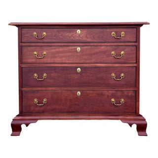 Stickley Furniture Solid Cherry Chippendale Chest of Drawers. For Sale