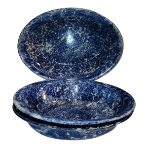 Mid 19th Century Collection of Three 19thc Sponge Ware Vegetable Bowls -3