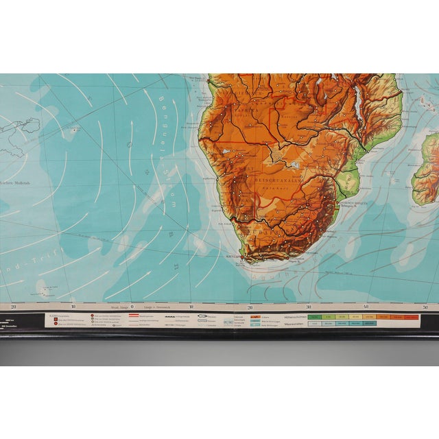 Textile Large Educational Wall Chart, 1950s For Sale - Image 7 of 12