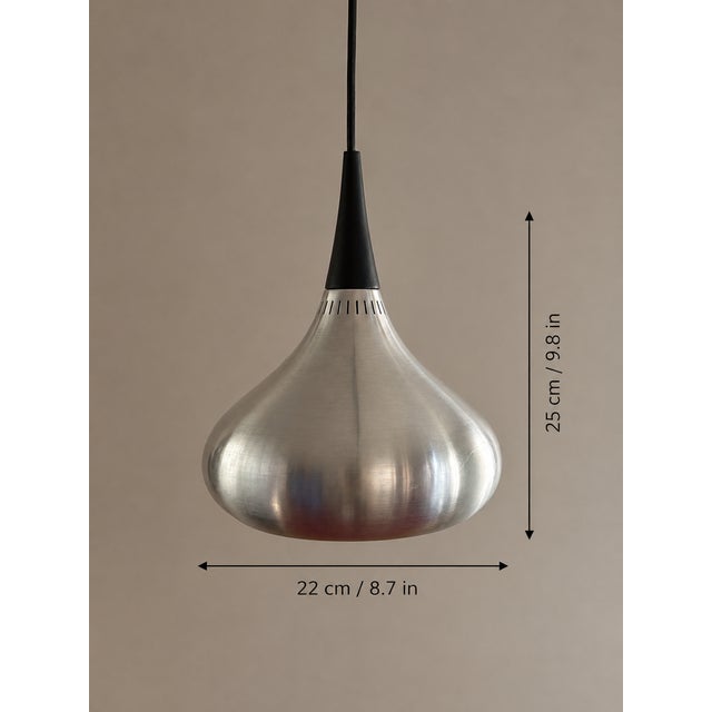 Black Orient Minor Pendant Lamps by Jo Hammerborg for Fog & Mørup, 1960s, Set of 2 For Sale - Image 8 of 13