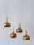 Metal Mid-Century Modern Brass Pendant Lamps attributed to Hans-Agne Jakobsson, Sweden, 1960s, Set of 4 For Sale - Image 7 of 18