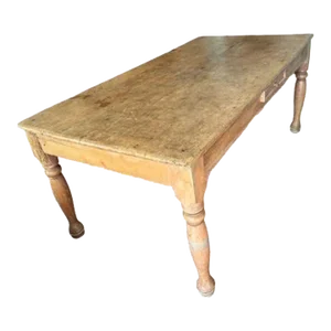 Late 19th Century Mexican Sabino Wide Plank Primitive Table