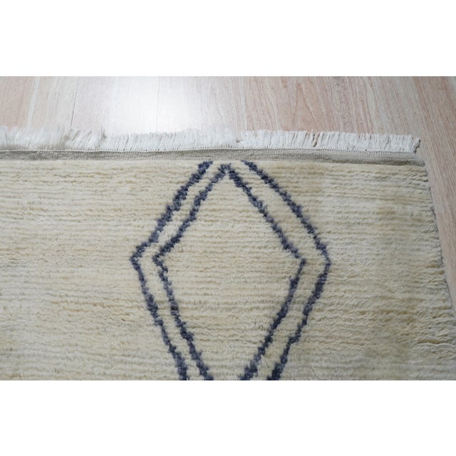 Textile 8x10 Ophelia Moroccan Ivory Geometric Modern Hand Knotted Wool Carpet Rug For Sale - Image 7 of 11