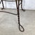 Vintage Wrought Iron Vanity Stool With Twisted Legs and Upholstered Seat For Sale - Image 10 of 12