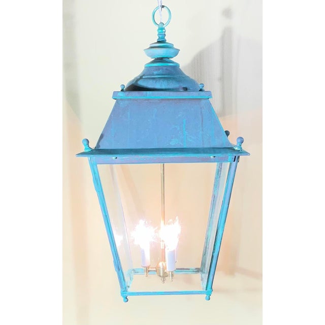 Transform your entryway, foyer, or hallway with a breathtaking piece of history. This exquisite antique hanging lantern...