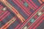 1960s Southwestern Style Stripe Design Hand Knotted Oushak Kilim Area Rug For Sale - Image 9 of 10