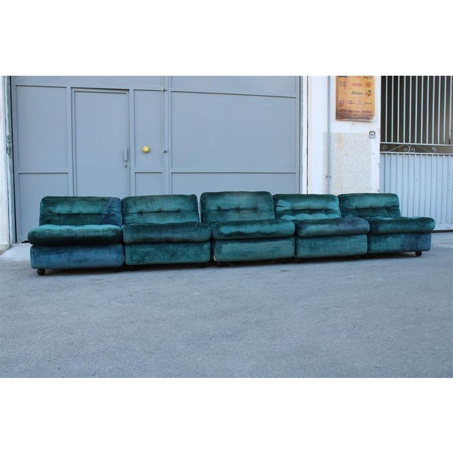 Amanta Modular Sofa by Mario Bellini, 1970s, Set of 5 For Sale - Image 11 of 15