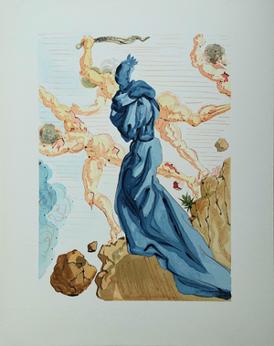 Salvador Dali, Les margelles de Phlégéthon, Etching