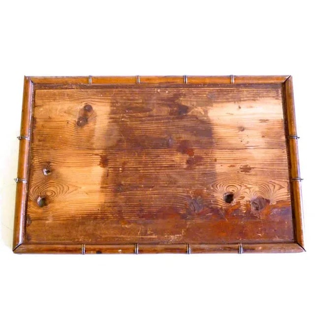 Wood Wood & Painted Metal Mickey Mouse Tray, 1930s For Sale - Image 7 of 8