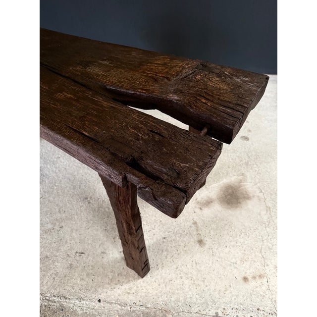 Early 19th Century Handcrafted Carved Workbench For Sale - Image 17 of 18