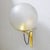 Italian 1960s Italian Mid-Century Murano Glass & Brass Sconces Attributed to Seguso - Set of 4 For Sale - Image 3 of 10
