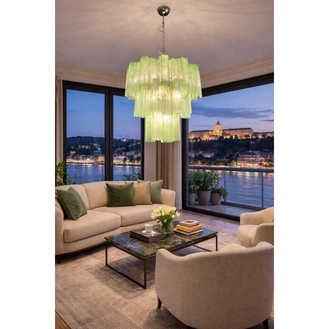 Italian Chandelier in Murano Glass, 1990 For Sale - Image 10 of 18