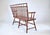 Brick Red Rod-Back Birdcage Windsor Bench Settee For Sale - Image 8 of 14