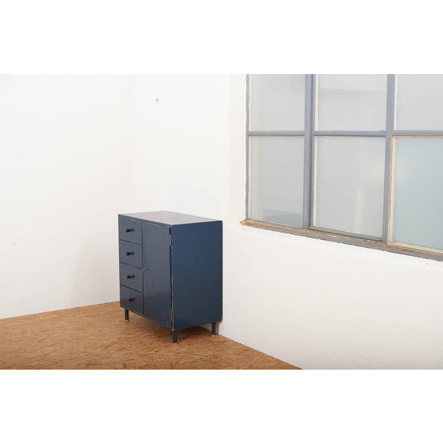 Fir Chest of Drawers with Steel Tube Legs and Wooden Ends For Sale - Image 14 of 16