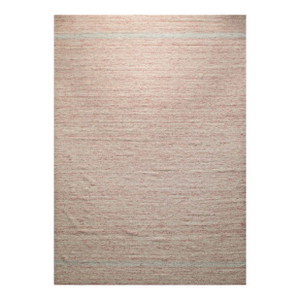 8x10 Rhea Selene Coral Solid Open Field Modern Flatweave Wool Carpet Rug