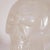 Glass 1980s Rock Crystal Skull Sculpture For Sale - Image 7 of 11
