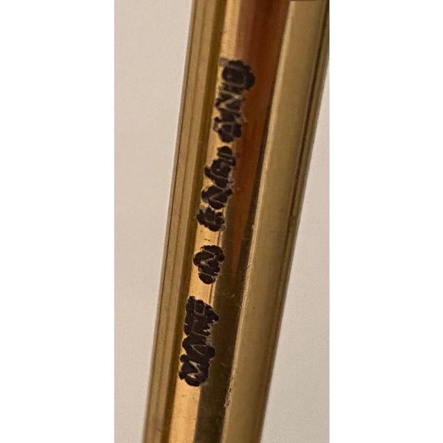 Metal Mid 20th Century British Fireplace Brass Tool Set- Made in England For Sale - Image 7 of 9