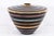 Set of 4 Yapacunchi Ceramica Black Striped With Gold Accent Ceramic Vessels For Sale - Image 4 of 10