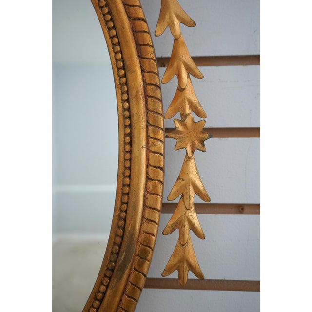 1990s Gold Gilt Frame Italian Style Mirror For Sale - Image 5 of 9