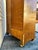 Vintage 1930s Art Deco Waterfall Bedroom Furniture Set Featuring Matching Wooden Grain Veneer Panels, Curved Edges, and Arched Mirrors For Sale In Los Angeles - Image 6 of 12