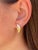 Contemporary The Barrington: Vintage Yellow Gold Earrings, 2 Pieces For Sale - Image 3 of 4